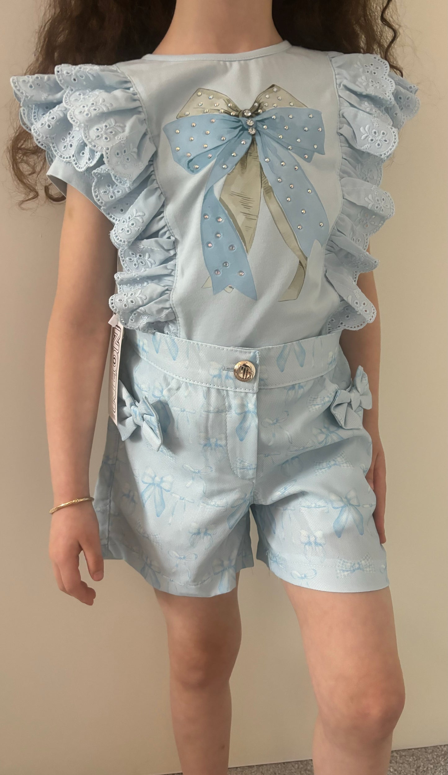 Girls Neon Shorts Set