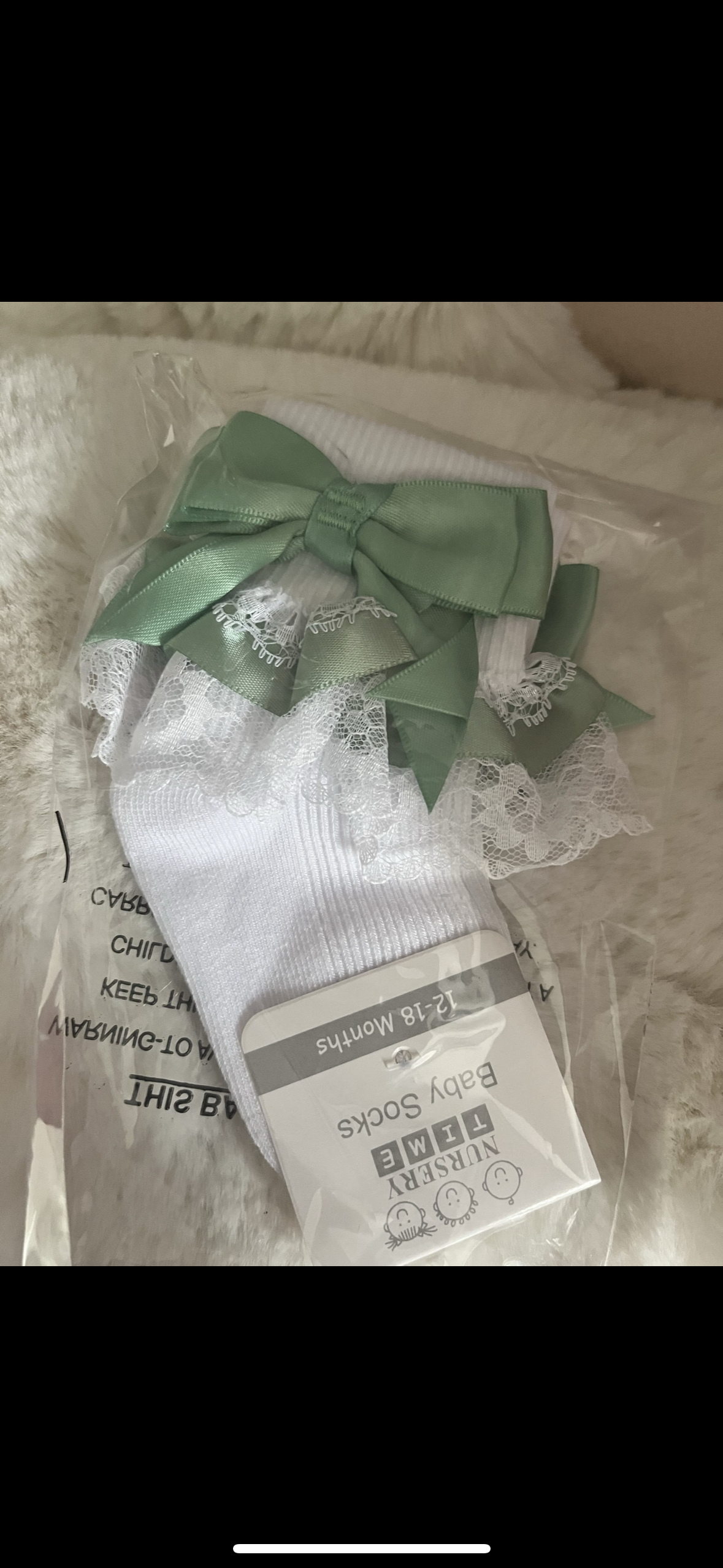 Baby Girls Lace & Bow Ankle Socks