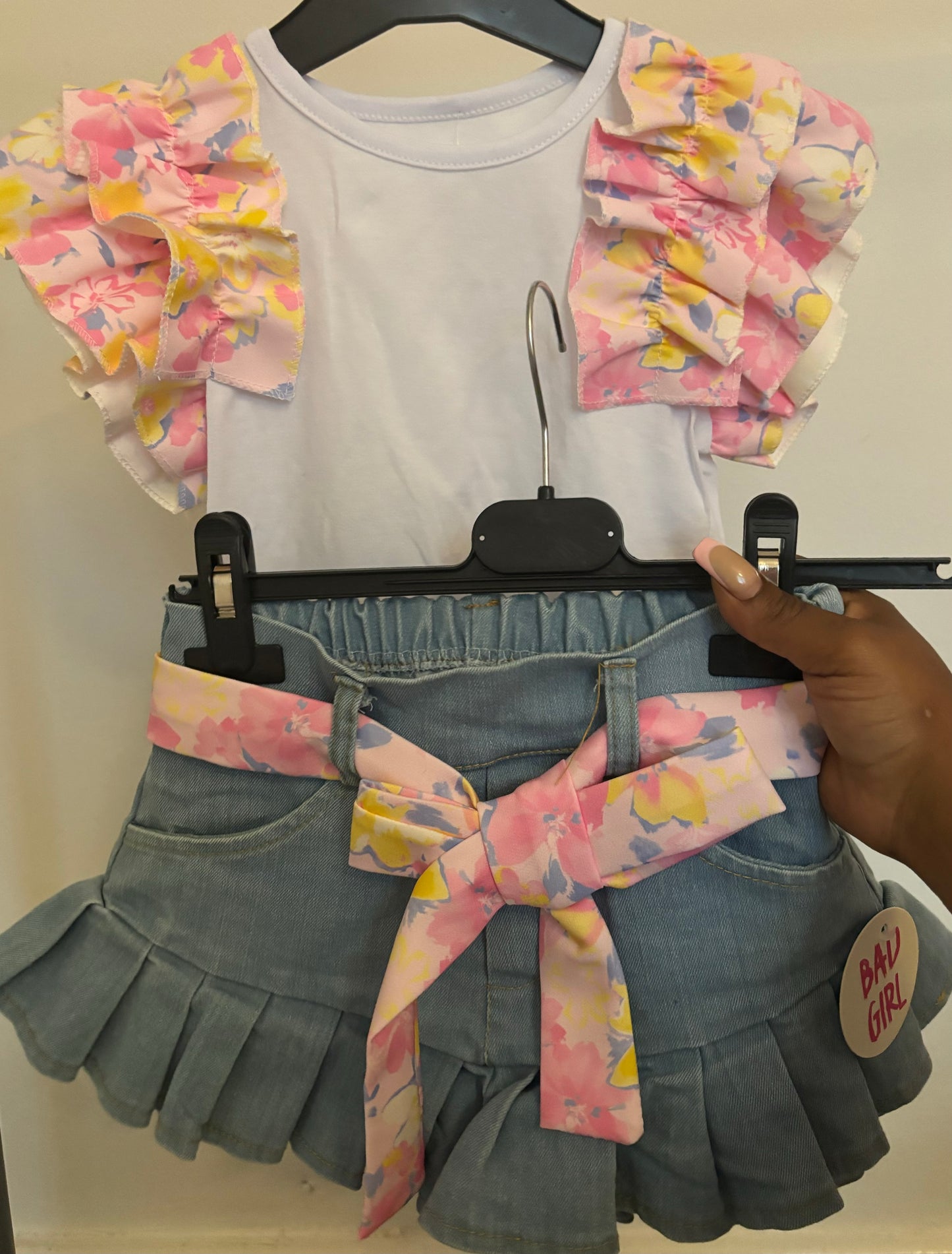 Girls Frilly Top and Short Set