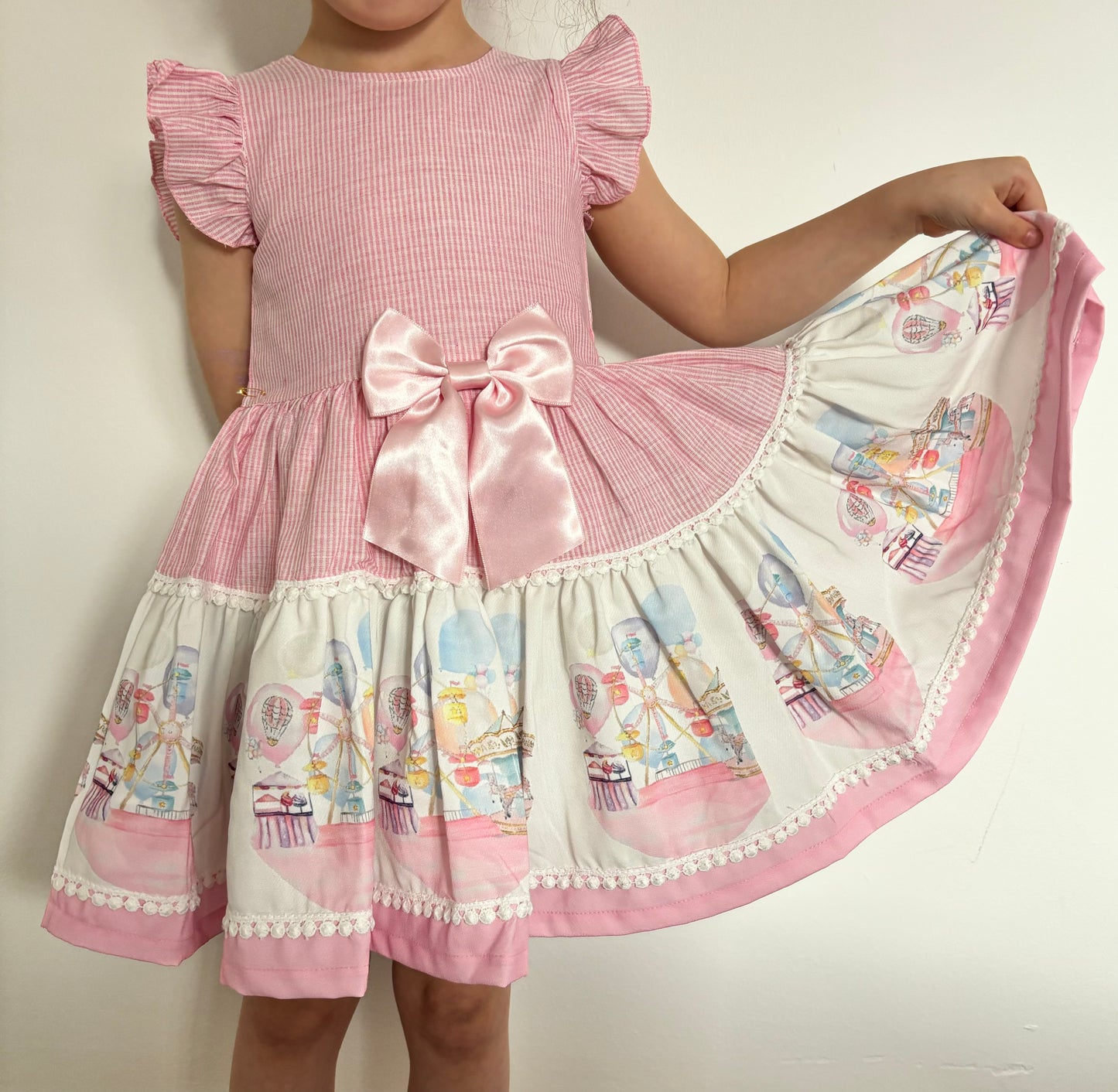 Girls Neon Kids fairground Dress