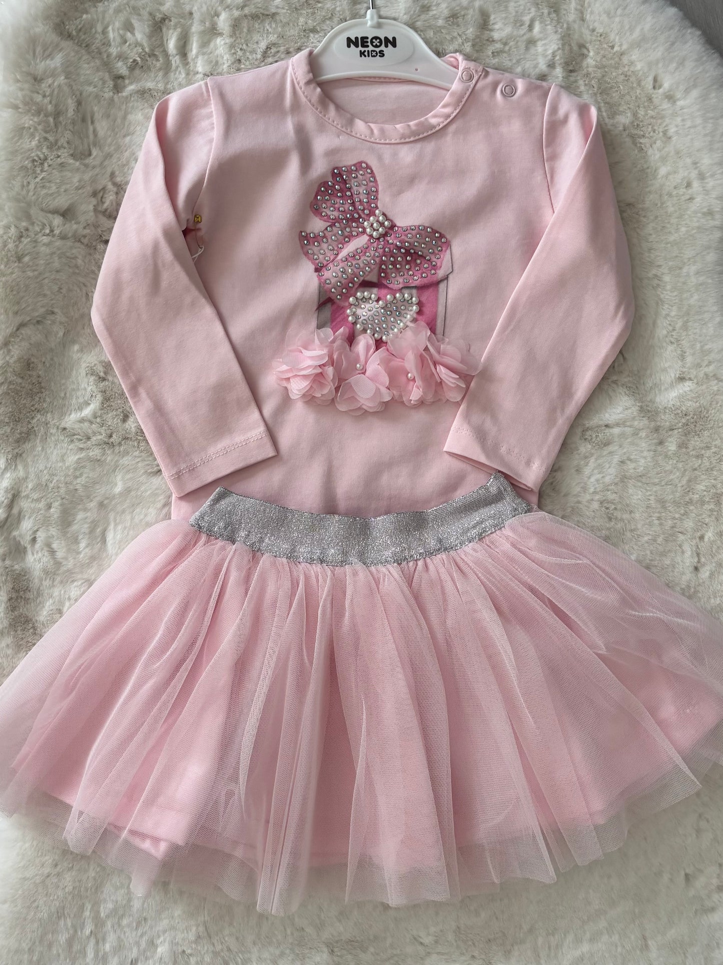 Baby Girls Romper Skirt Set