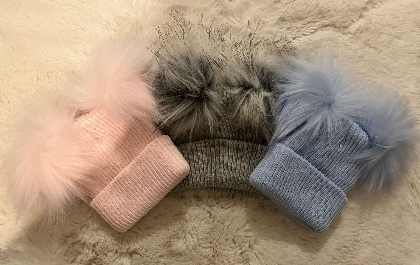 New Baby Pom Pom Hat