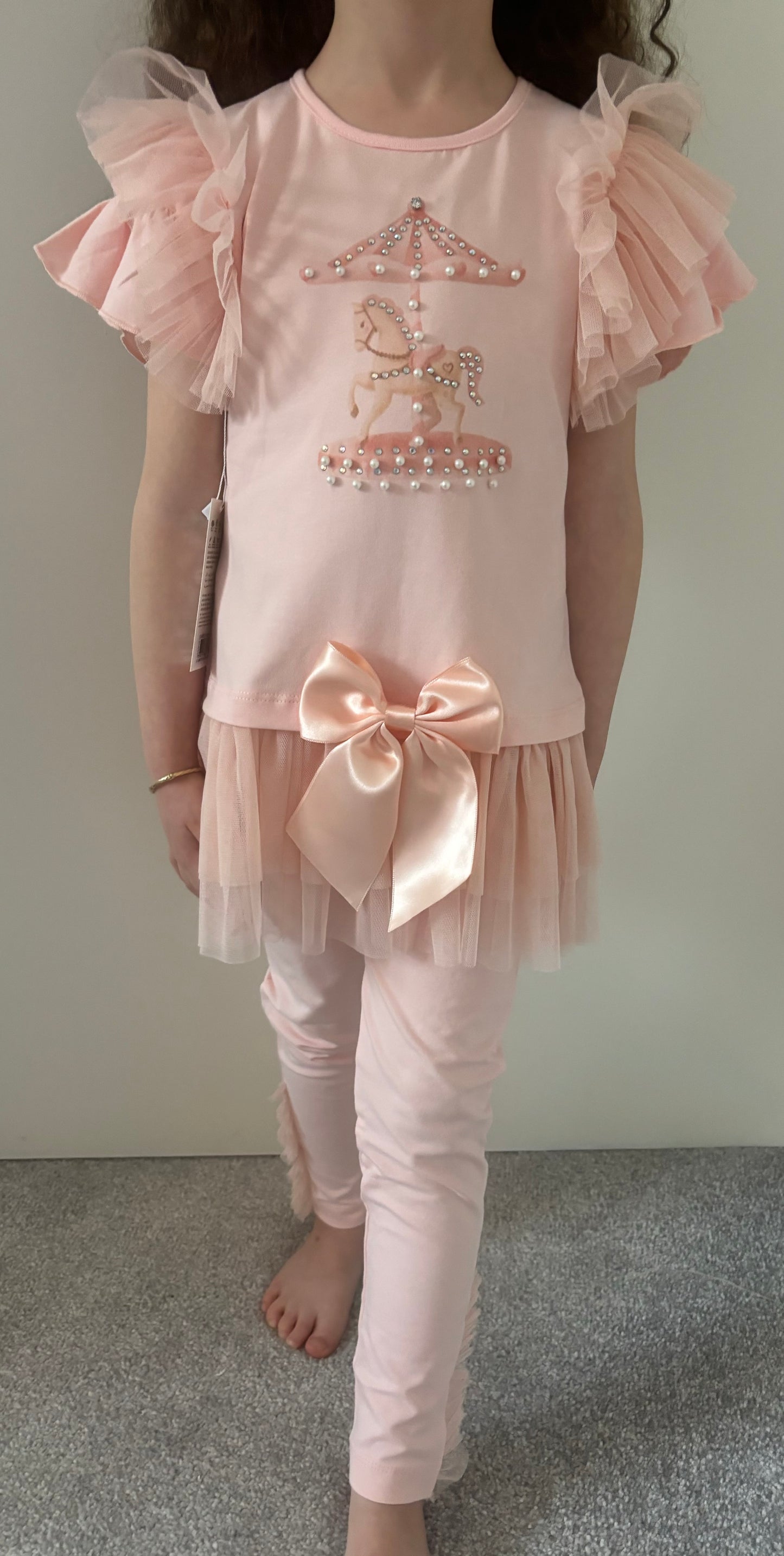 Girls Neon Carousel Legging Set