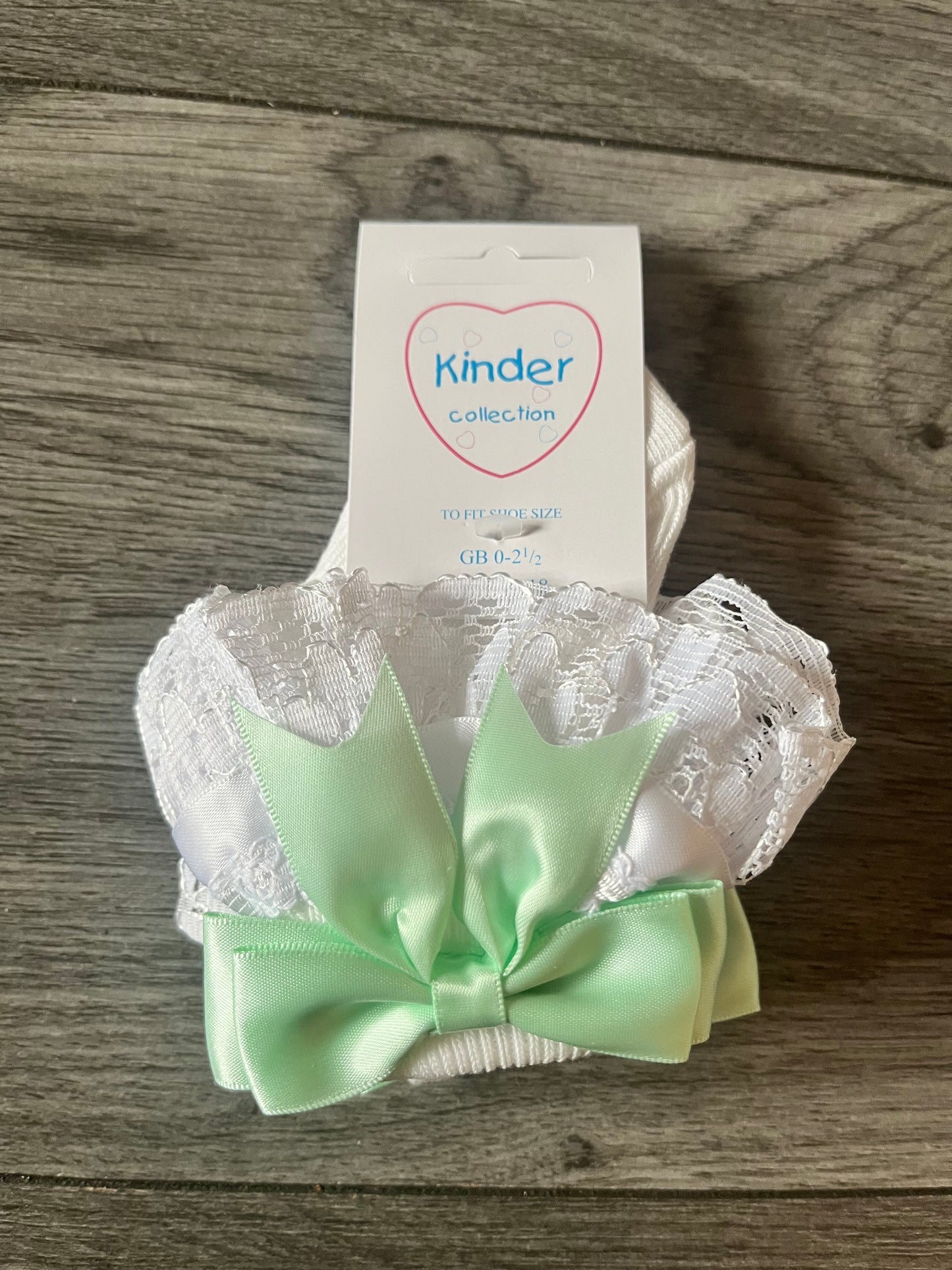 Kinder Collection Ribbon & Lace Bow Socks