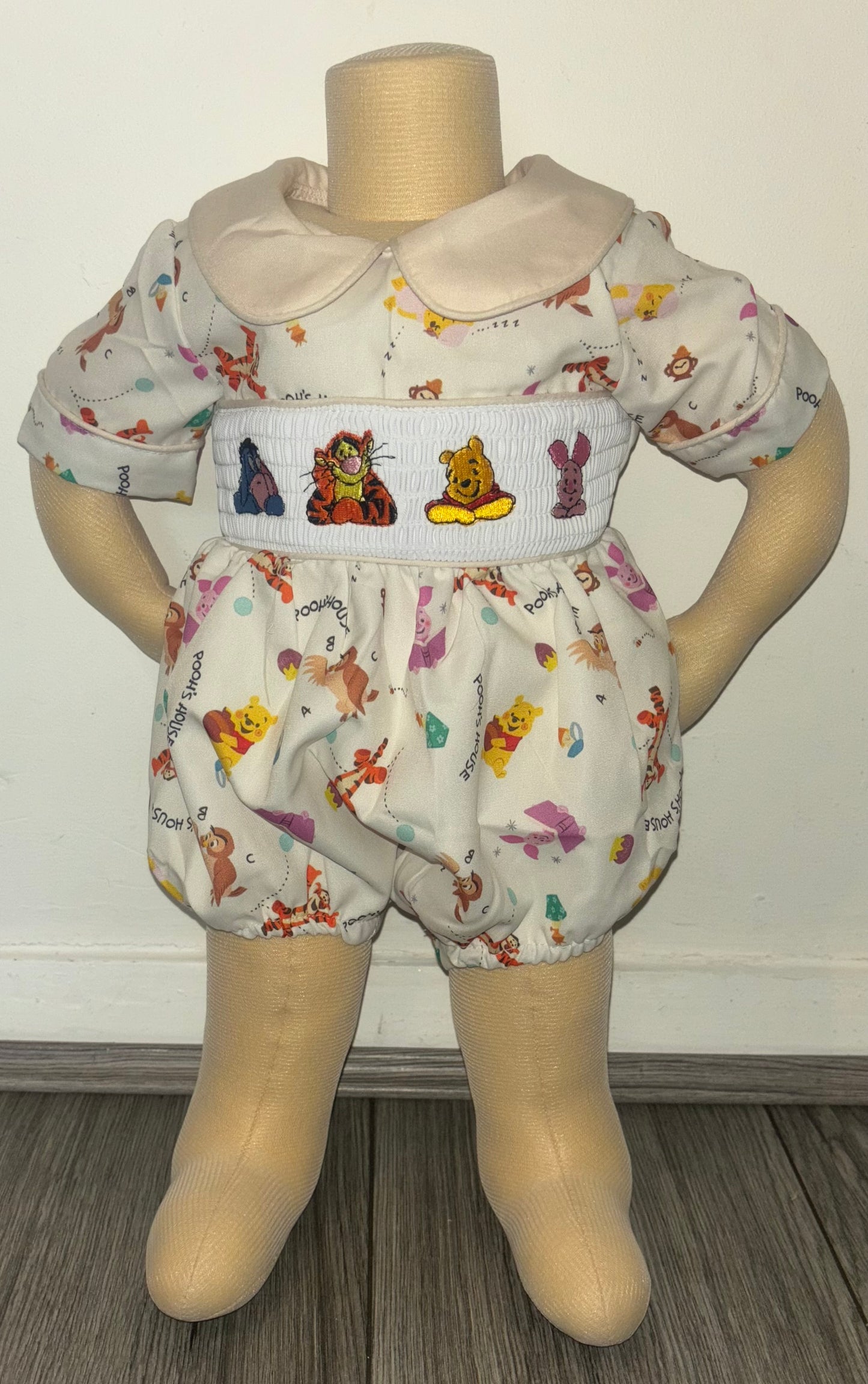 Winnie the Pooh & Friends Smocked Rompers