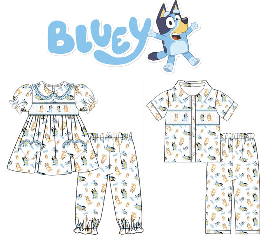 Bluey smocked pyjamas