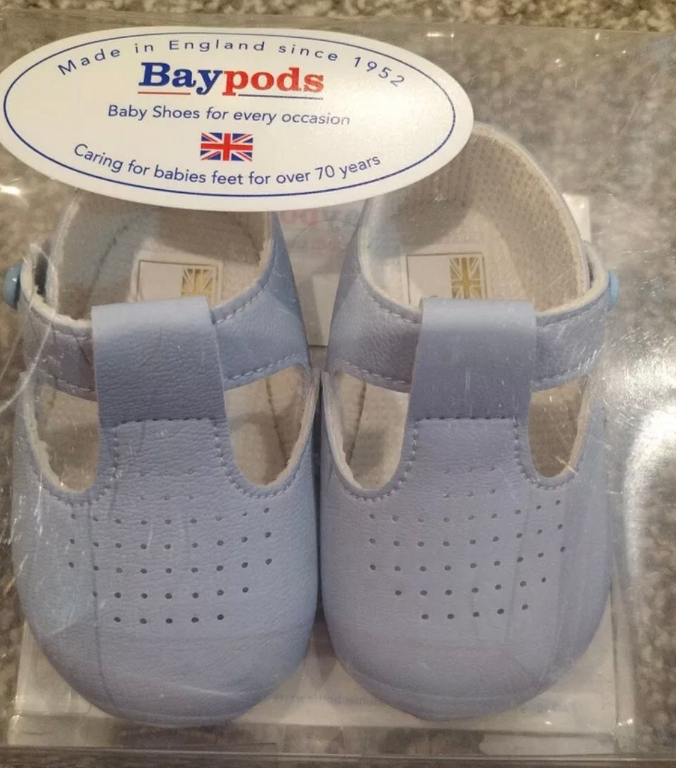 Boys T Bar Babypods soft sole shoes