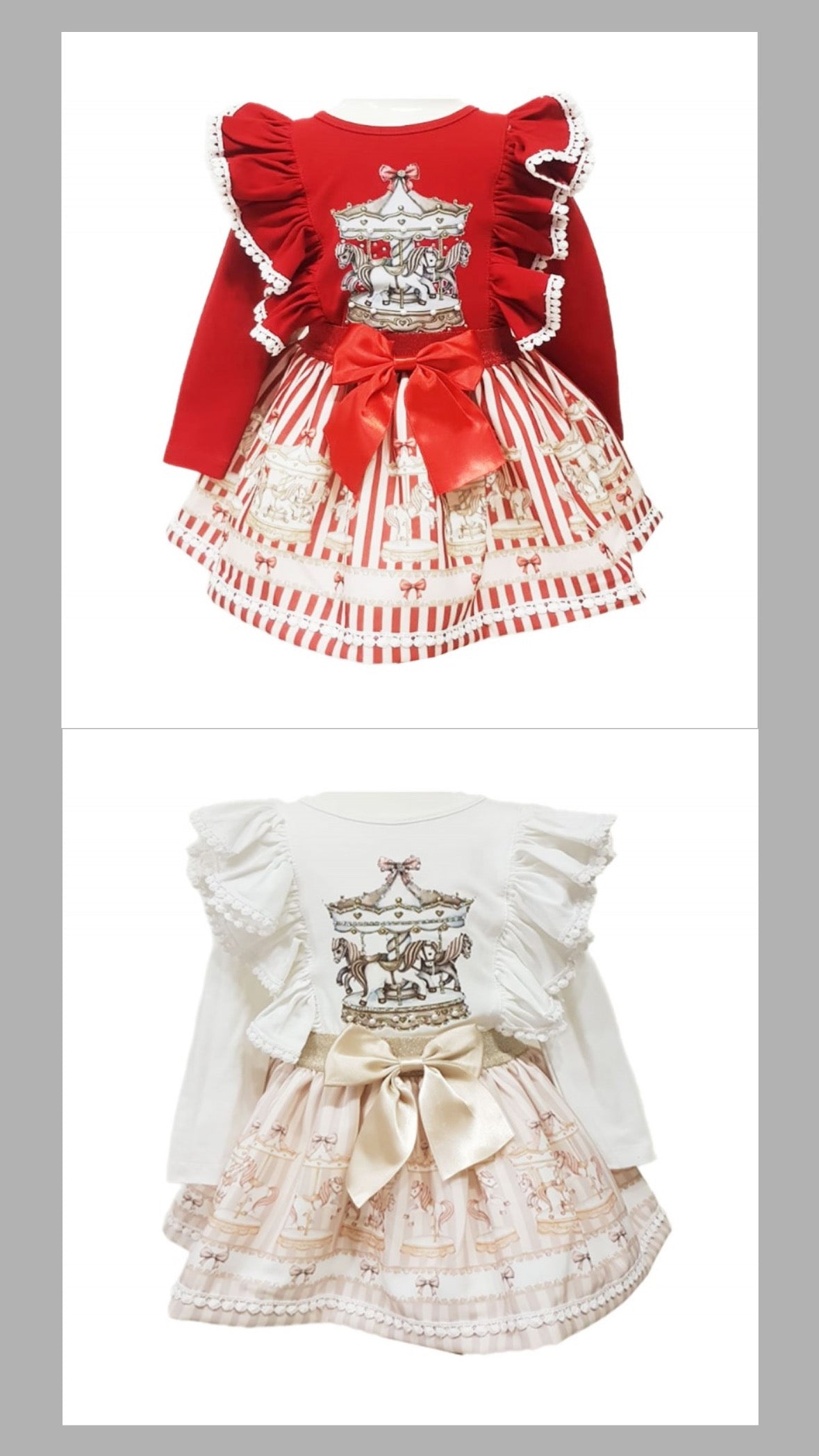 Girls Neon Carousel Skirt Sets