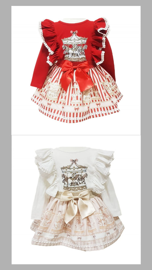 Girls Neon Carousel Skirt Sets