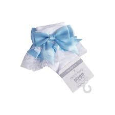 Baby Girls Lace & Bow Ankle Socks