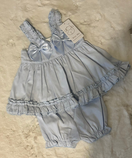 Girls Wee Me Dress & Bloomer Set