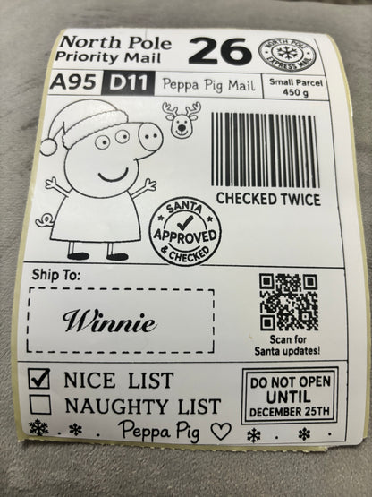 Personalised Nice List Labels