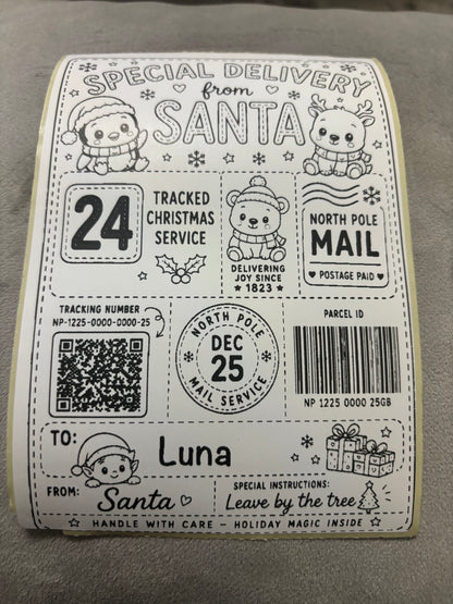 Personalised Nice List Labels