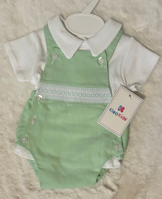 Boys Kleo Kids Smock Romper & Shirt Sets