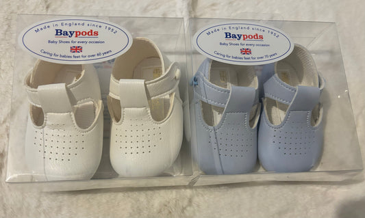 Boys T Bar Babypods soft sole shoes