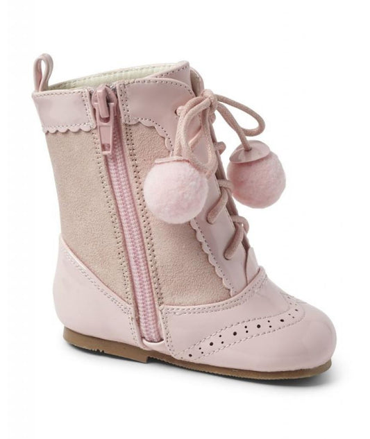 Pink Girls Sevva Pompom Boots