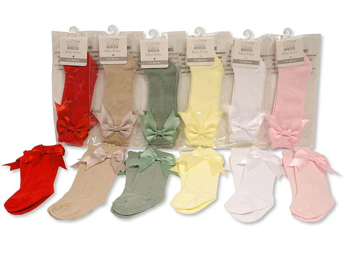 Infant Knee High Bow Socks