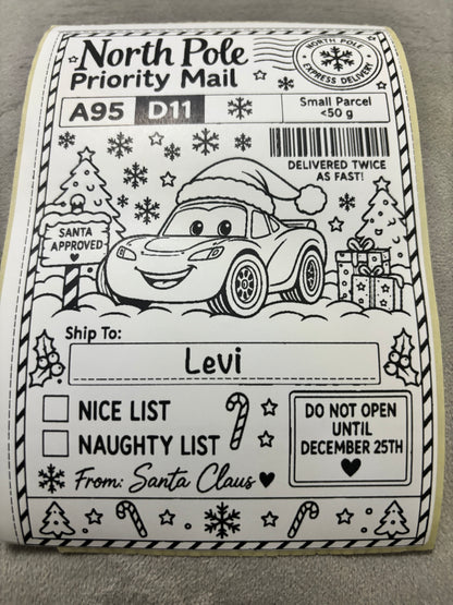 Personalised Nice List Labels