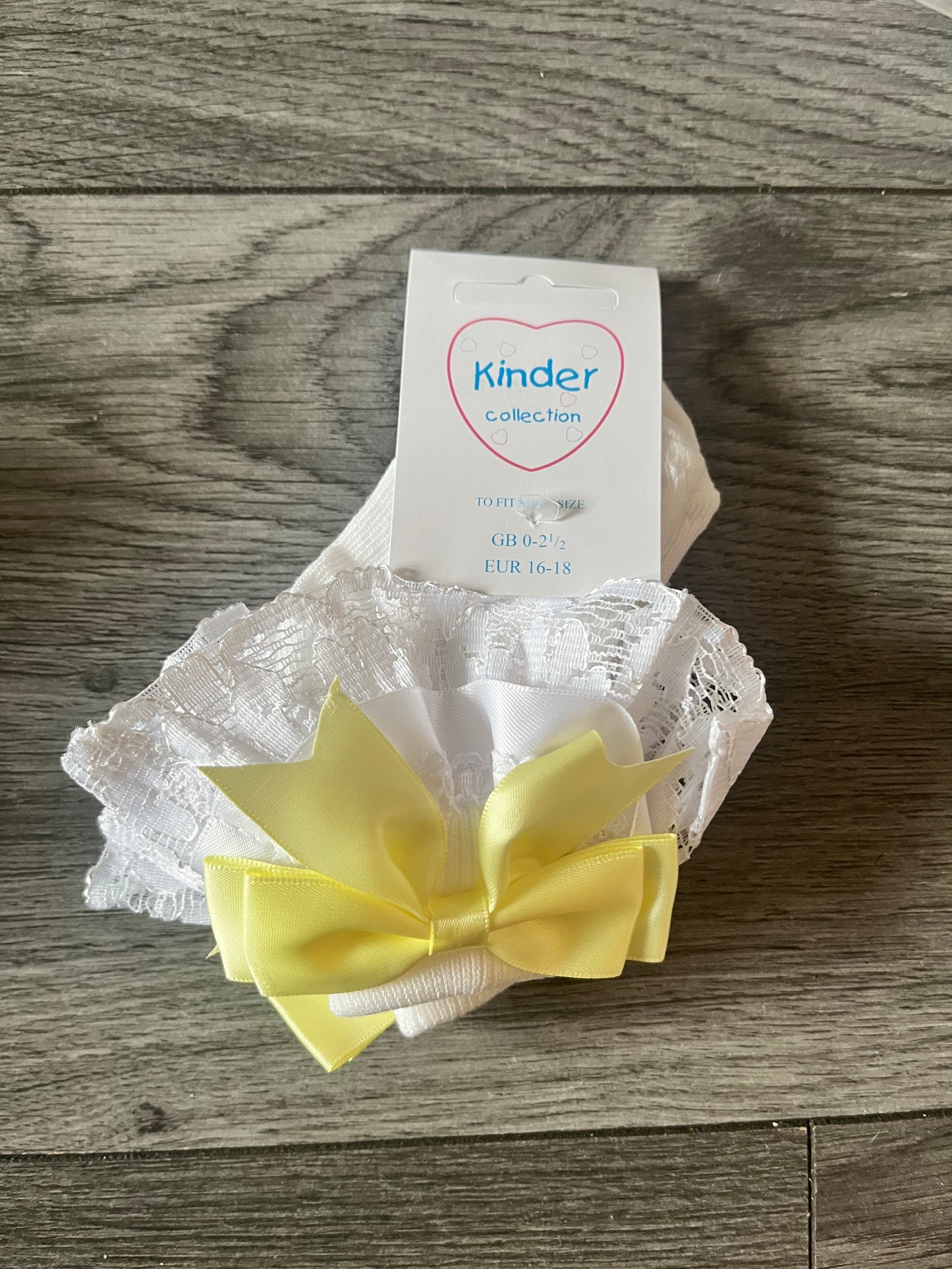 Kinder Collection Ribbon & Lace Bow Socks