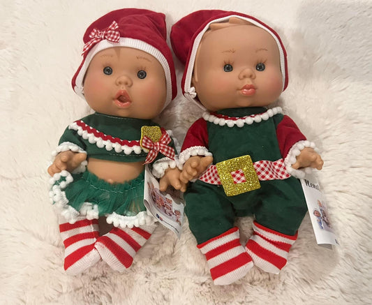 Christmas Elves Spanish Dolls