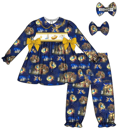 Christmas Nativity Smocked Pjs - The Reason for the Season