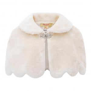 Baby Girls Champagne Fur Cape