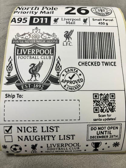 Personalised Nice List Labels