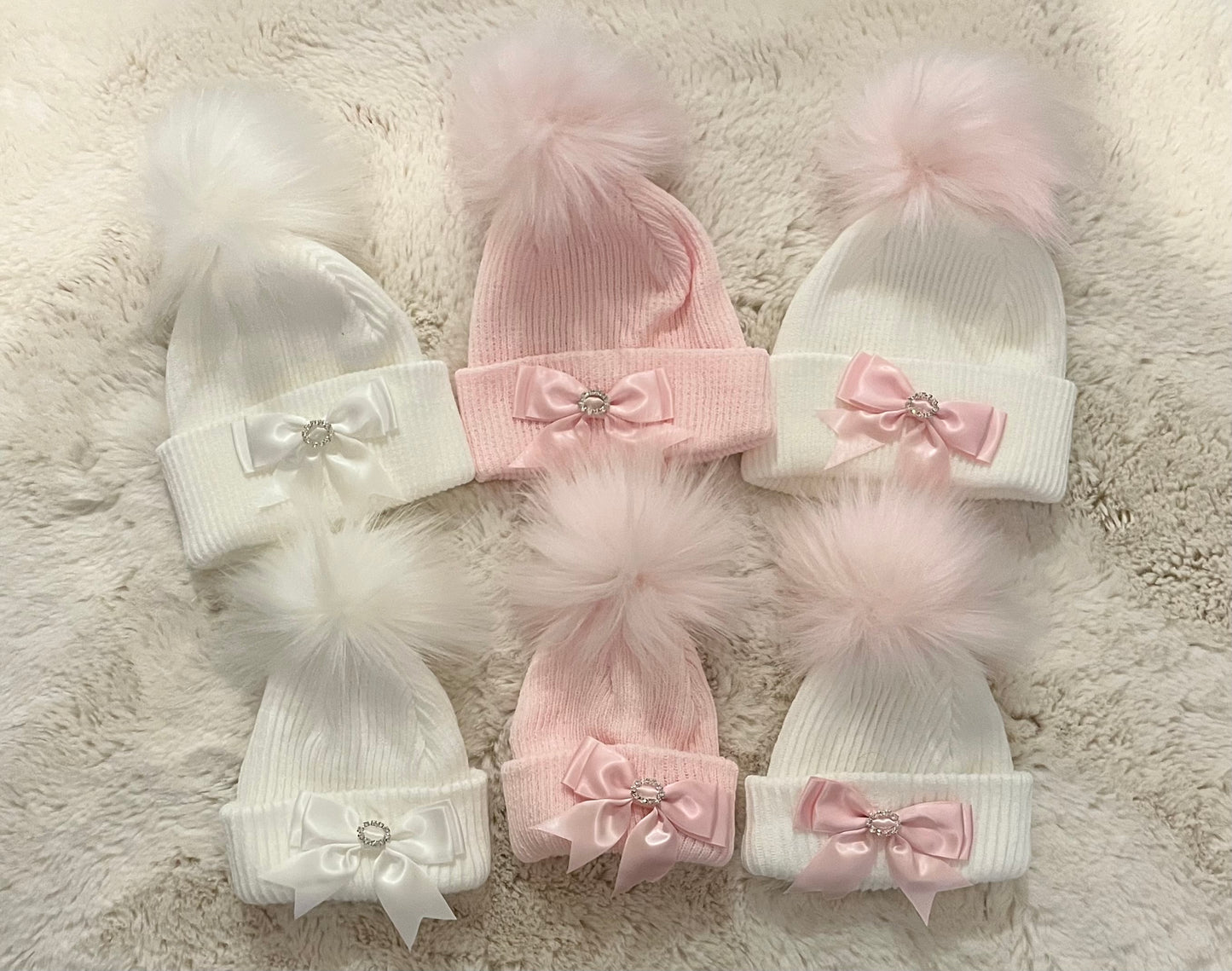 Baby Girls Bling Bow Hat